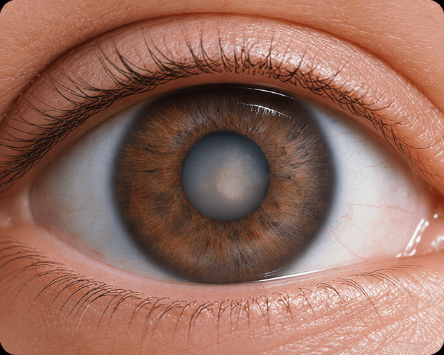 Nuclear sclerotic cataract eye