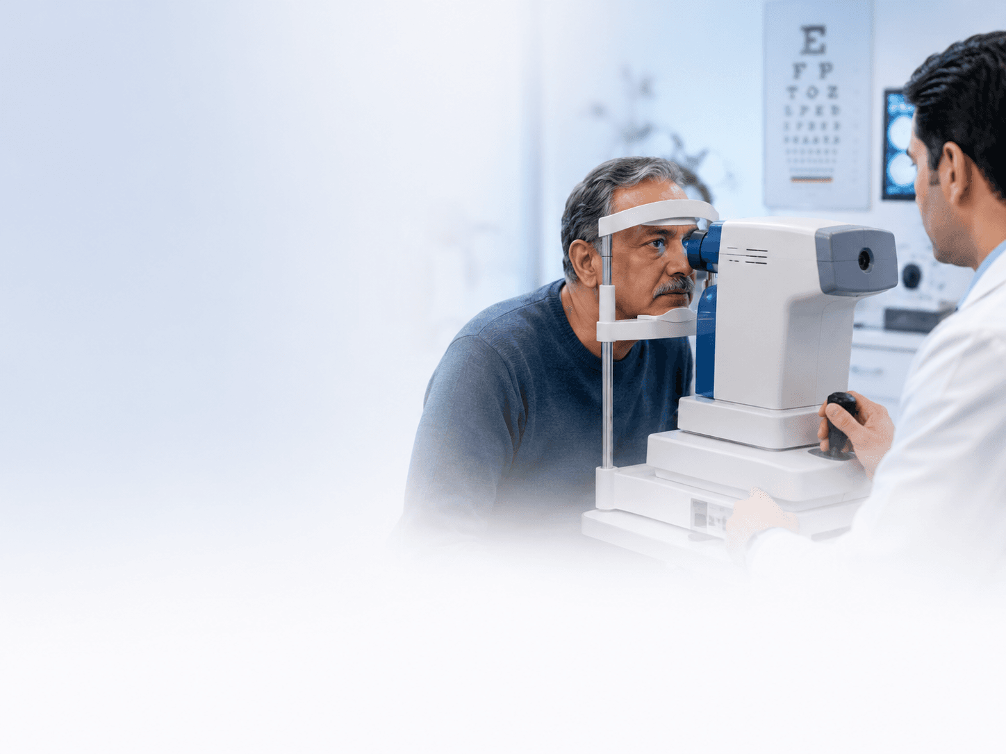 Eye pressure test for glaucoma