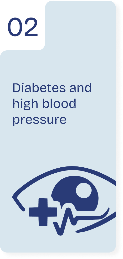 Diabetes and high blood pressure