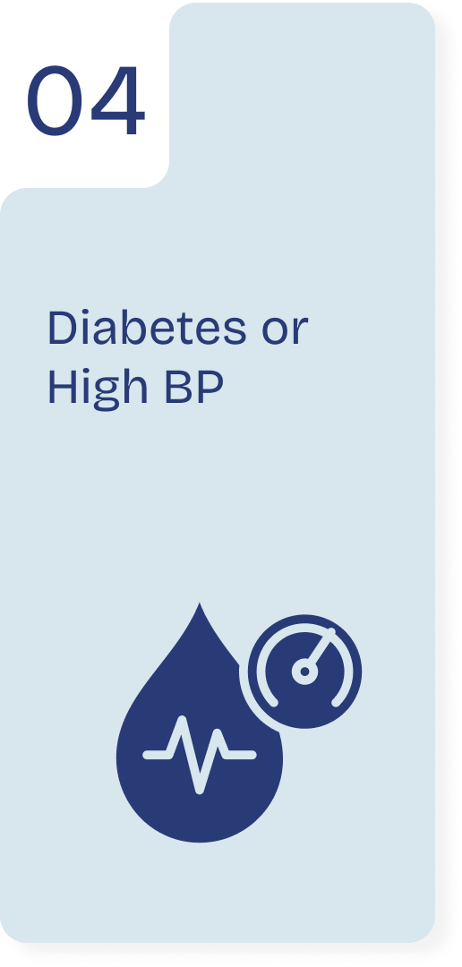 Diabetes or High BP